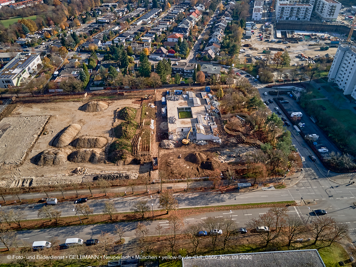09.11.2020 - Baustelle Grundschule am Karl-Marx-Ring in Neuperlach